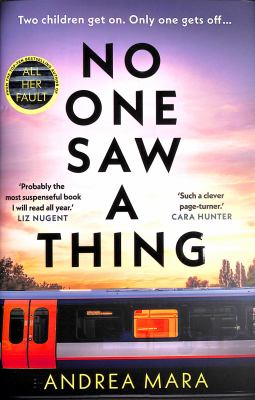 No one saw a thing Book cover